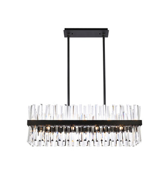 Elegant Lighting - 6200G36BK - 20 Light Chandelier - Serephina - black