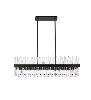 Elegant Lighting - 6200G42BK - 24 Light Chandelier - Serephina - black