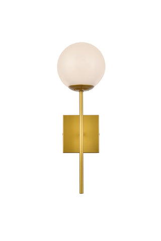 Elegant Lighting - LD2360BR - One Light Wall Sconce - Neri - Brass and White