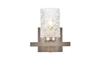 Elegant Lighting - LD7025W7SN - One Light Bath - Cassie - satin nickel and Clear Shade