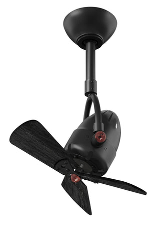 Matthews Fan Company - DI-BK-WDBK - 16" Ceiling Fan - Diane - Matte Black