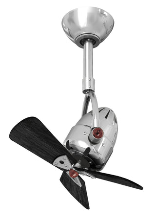 Matthews Fan Company - DI-CR-WDBK - 16" Ceiling Fan - Diane - Polished Chrome