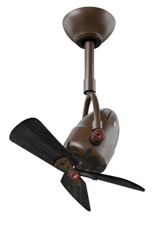 Matthews Fan Company - DI-TB-WDBK - 16" Ceiling Fan - Diane - Textured Bronze