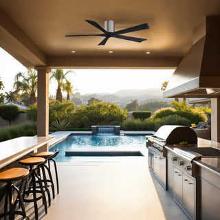 Irene-5H 60" Ceiling Fan in Brushed Pewter