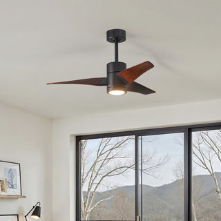 Super Janet 42" Ceiling Fan in Matte Black