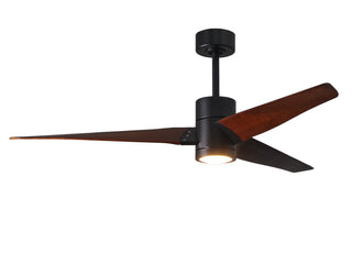 Matthews Fan Company - SJ-BK-WN-60 - 60" Ceiling Fan - Super Janet - Matte Black