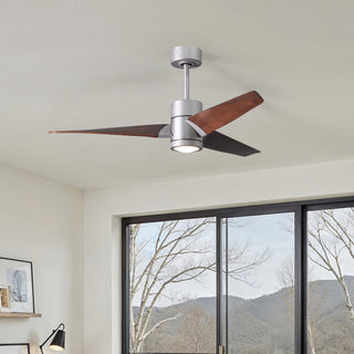 Super Janet 52" Ceiling Fan in Brushed Nickel