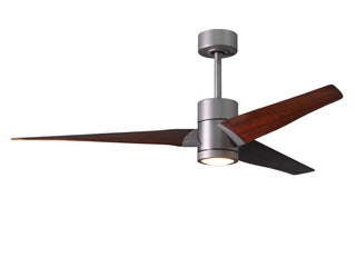 Matthews Fan Company - SJ-BN-WN-60 - 60" Ceiling Fan - Super Janet - Brushed Nickel