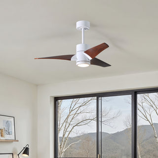 Super Janet 42" Ceiling Fan in Gloss White