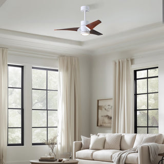 Super Janet 42" Ceiling Fan in Gloss White