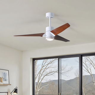 Super Janet 52" Ceiling Fan in Gloss White