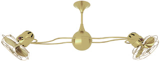 Italo Ventania Ceiling Fan in Brushed Brass