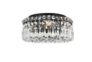 Elegant Lighting - V2030F12BK/RC - Four Light Flush Mount - Maxime - Black and Clear