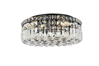 Elegant Lighting - V2030F16BK/RC - Five Light Flush Mount - Maxime - Black and Clear