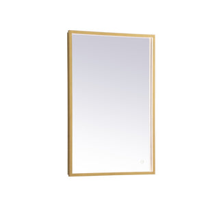Elegant Lighting - MRE62030BR - LED Mirror - Pier - Brass