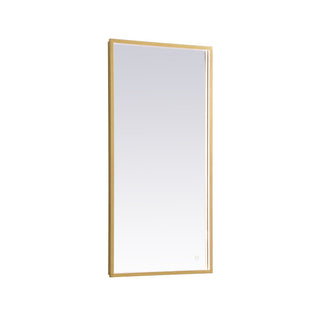Elegant Lighting - MRE62040BR - LED Mirror - Pier - Brass