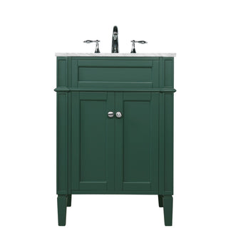 Elegant Lighting - VF12524GN - Single Bathroom Vanity - Park Avenue - green
