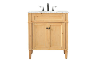 Elegant Lighting - VF12530NW - Single Bathroom Vanity - Park Avenue - natural wood
