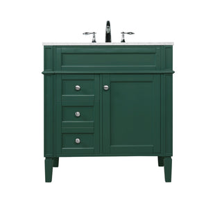 Elegant Lighting - VF12532GN - Single Bathroom Vanity - Park Avenue - green