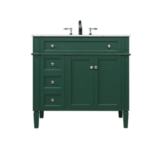 Elegant Lighting - VF12536GN - Single Bathroom Vanity - Park Avenue - green
