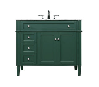 Elegant Lighting - VF12540GN - Single Bathroom Vanity - Park Avenue - green