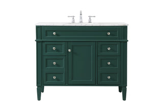 Elegant Lighting - VF12542GN - Single Bathroom Vanity - Park Avenue - green