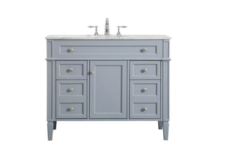 Elegant Lighting - VF12542GR - Single Bathroom Vanity - Park Avenue - grey