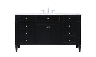 Elegant Lighting - VF12560BK - Single Bathroom Vanity - Park Avenue - black