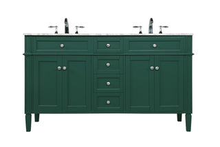Elegant Lighting - VF12560DGN - Double Bathroom Vanity - Park Avenue - green