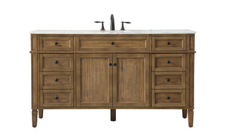 Elegant Lighting - VF12560DW - Single Bathroom Vanity - Park Avenue - driftwood