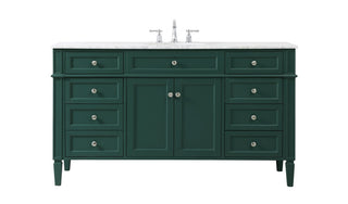 Elegant Lighting - VF12560GN - Single Bathroom Vanity - Park Avenue - green