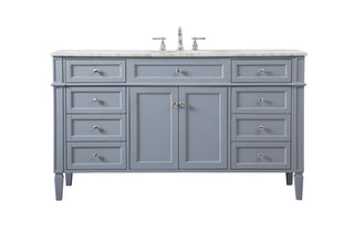 Elegant Lighting - VF12560GR - Single Bathroom Vanity - Park Avenue - grey