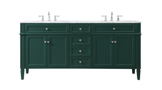 Elegant Lighting - VF12572DGN - Double Bathroom Vanity - Park Avenue - green