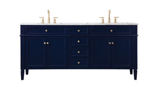 Elegant Lighting - VF12572DBL - Double Bathroom Vanity - Park Avenue - blue