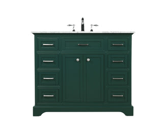 Elegant Lighting - VF15042GN - Single Bathroom Vanity - Americana - green