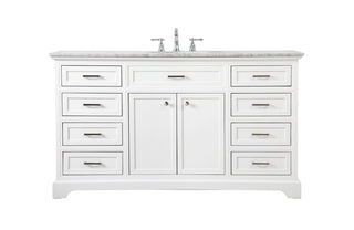 Elegant Lighting - VF15060WH - Single Bathroom Vanity - Americana - white