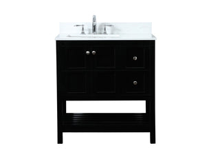 Elegant Lighting - VF16432BK-BS - Vanity Sink Set - Theo - black