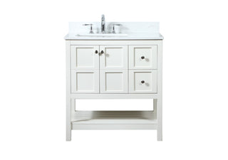 Elegant Lighting - VF16432WH-BS - Vanity Sink Set - Theo - white