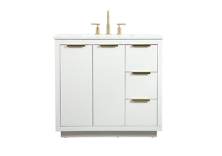 Elegant Lighting - VF19436WH - Vanity Sink Set - Blake - white