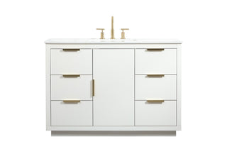 Elegant Lighting - VF19448WH - Vanity Sink Set - Blake - white