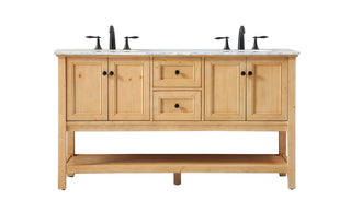 Elegant Lighting - VF27060DNW - Double Bathroom Vanity - Metropolis - natural wood