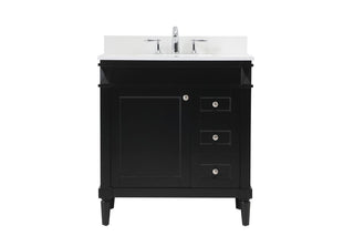 Elegant Lighting - VF31832BK-BS - Single Bathroom Vanity - Bennett - black