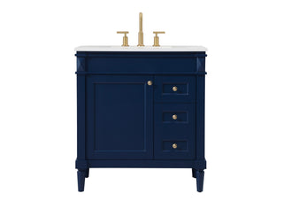 Elegant Lighting - VF31832BL - Single Bathroom Vanity - Bennett - blue