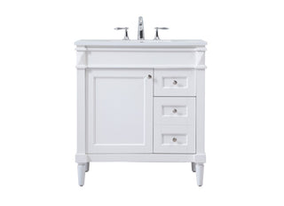 Elegant Lighting - VF31832WH - Single Bathroom Vanity - Bennett - white