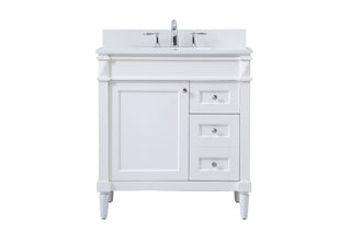 Elegant Lighting - VF31832WH-BS - Single Bathroom Vanity - Bennett - white