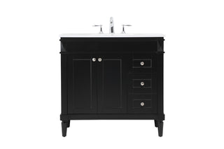 Elegant Lighting - VF31836BK - Single Bathroom Vanity - Bennett - black