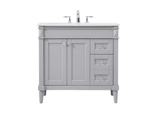 Elegant Lighting - VF31836GR - Single Bathroom Vanity - Bennett - grey