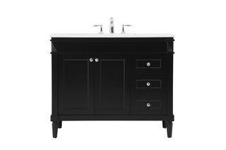 Elegant Lighting - VF31842BK - Single Bathroom Vanity - Bennett - black