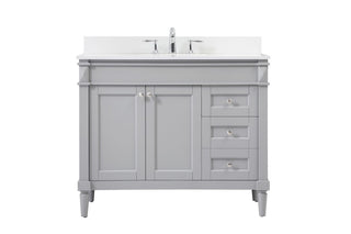 Elegant Lighting - VF31842GR-BS - Single Bathroom Vanity - Bennett - grey