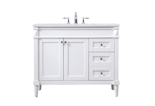 Elegant Lighting - VF31842WH - Single Bathroom Vanity - Bennett - white